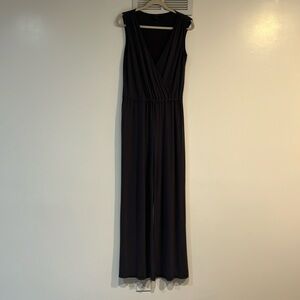 Spence jumpsuit v neck wide leg long